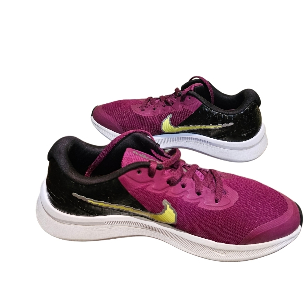 Nike Girls Star Runner 3 SE DJ1990-607 Running‎ Shoes Purple/Volt/Black S…